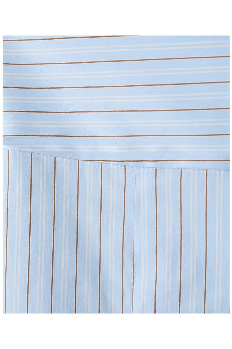 Striped Godet Midi Skirt, Alternate, color, SKY BLUE
