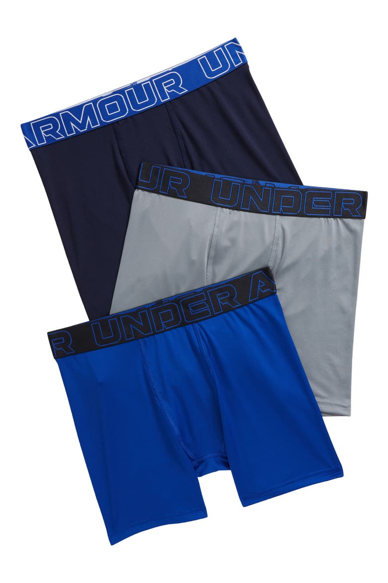 Kids' Assorted 3-Pack UA Performance Tech™ Boxerjock® Boxer Briefs, Main, color, MIDNIGHT NAVY