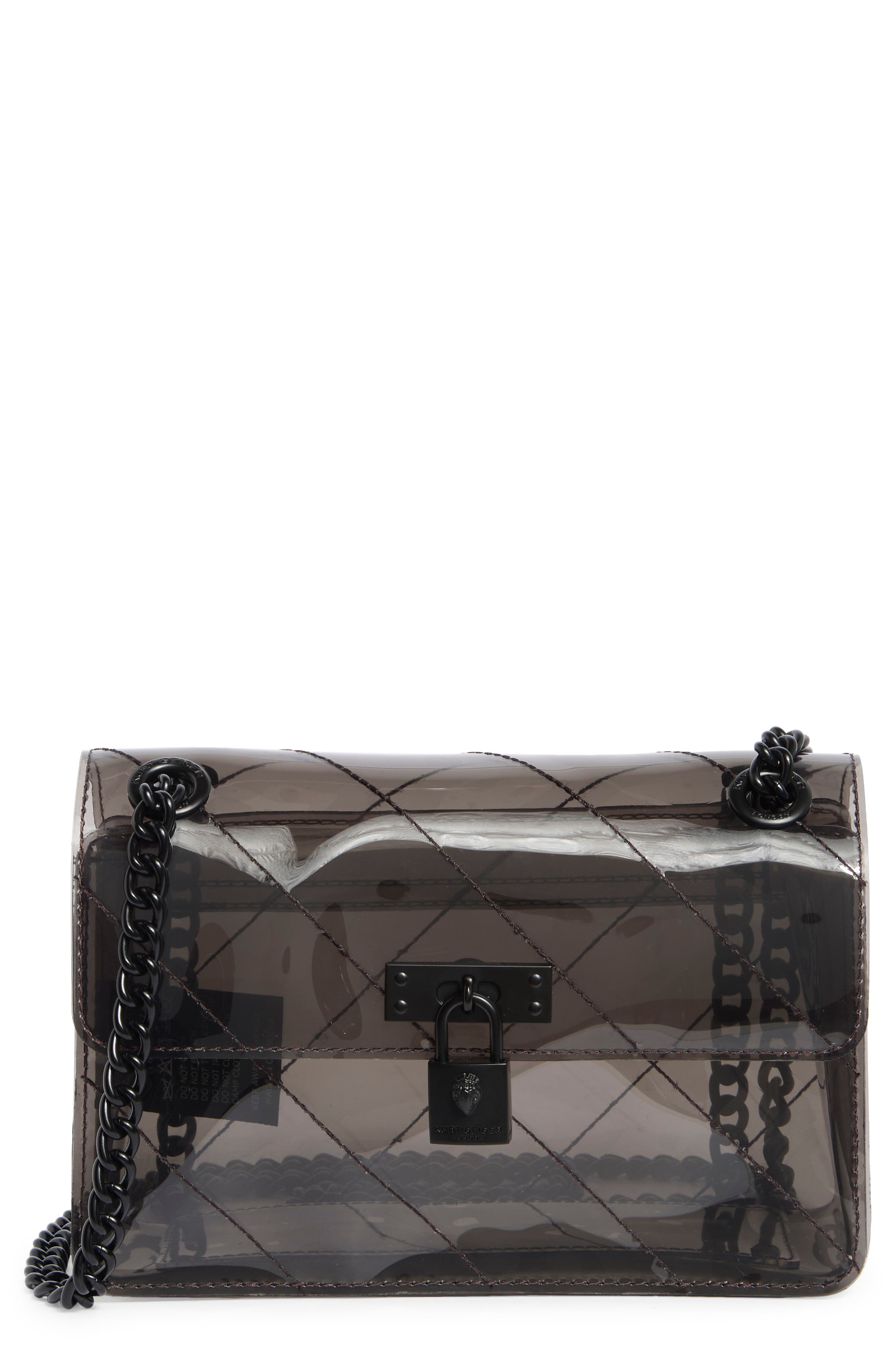 Kurt Geiger London Mini Brixton Vinyl Crossbody Bag, Main, color, Black