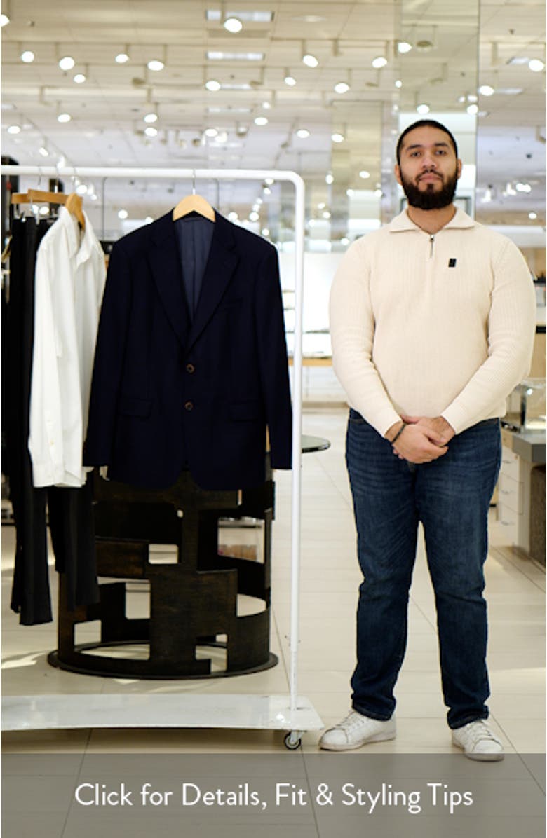 Herald Textured Stretch Wool Sport Coat, sales video thumbnail