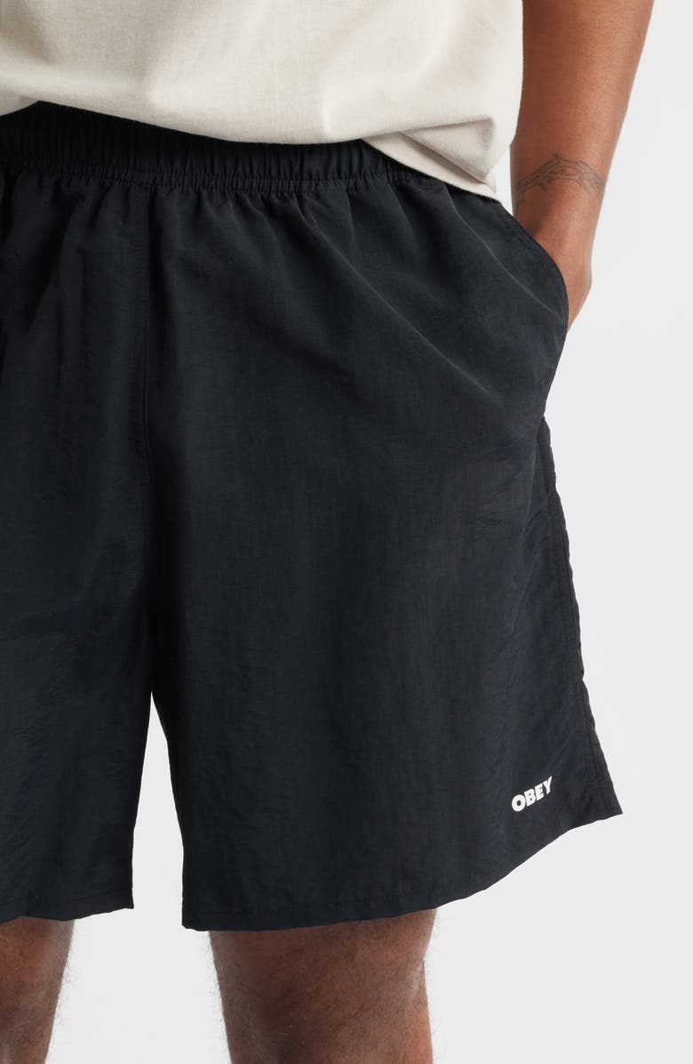 Obey Easy Bold Nylon Shorts, Alternate, color, 