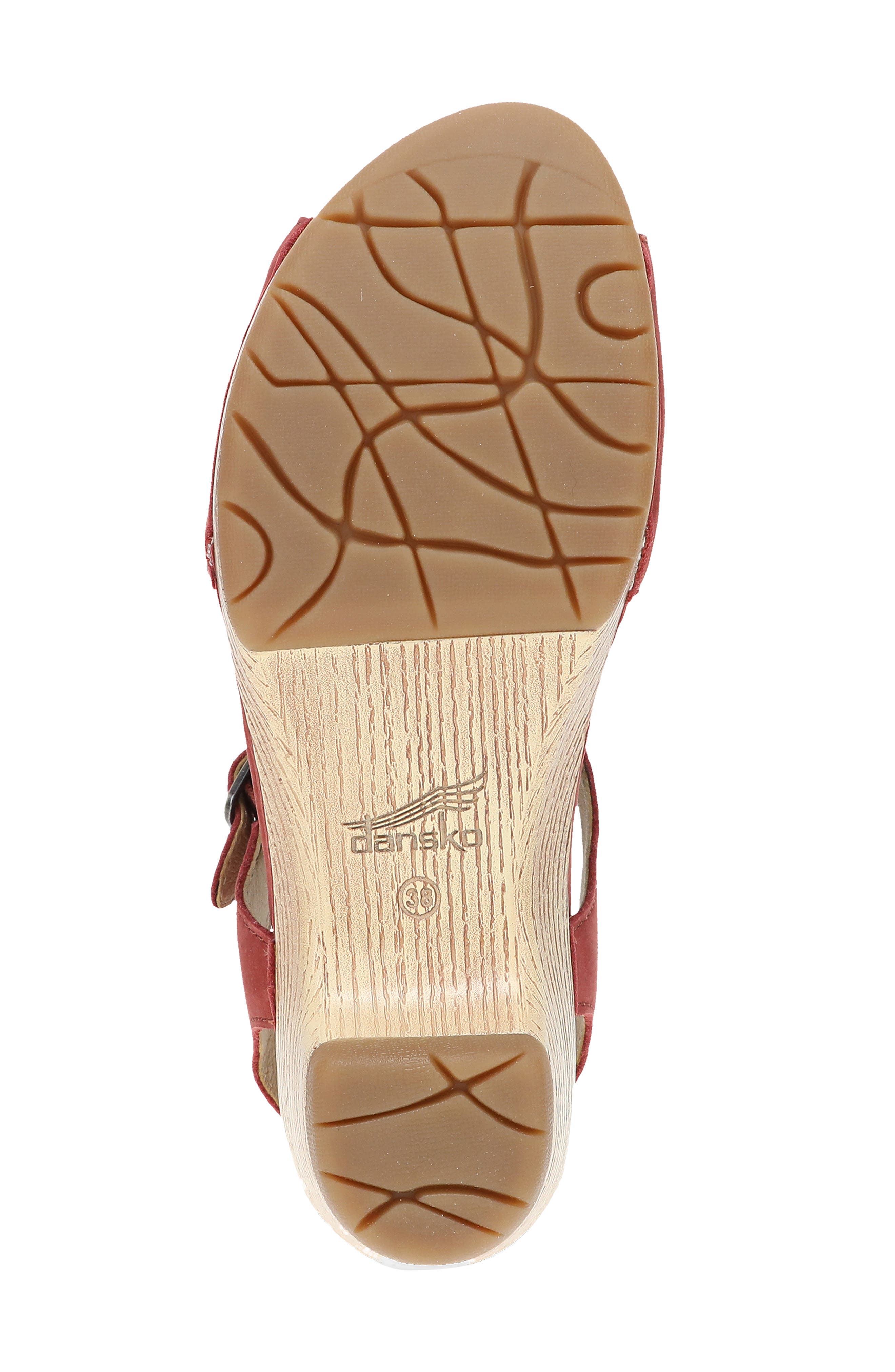 Laverne Ankle Strap Peep Toe Platform Sandal, Alternate, color, PAPRIKA