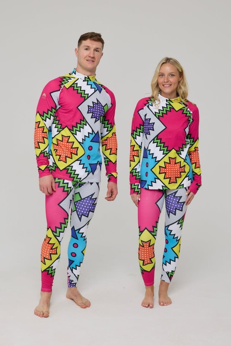 Day Tripper Womens Baselayer Legging, Alternate, color, Multicolored