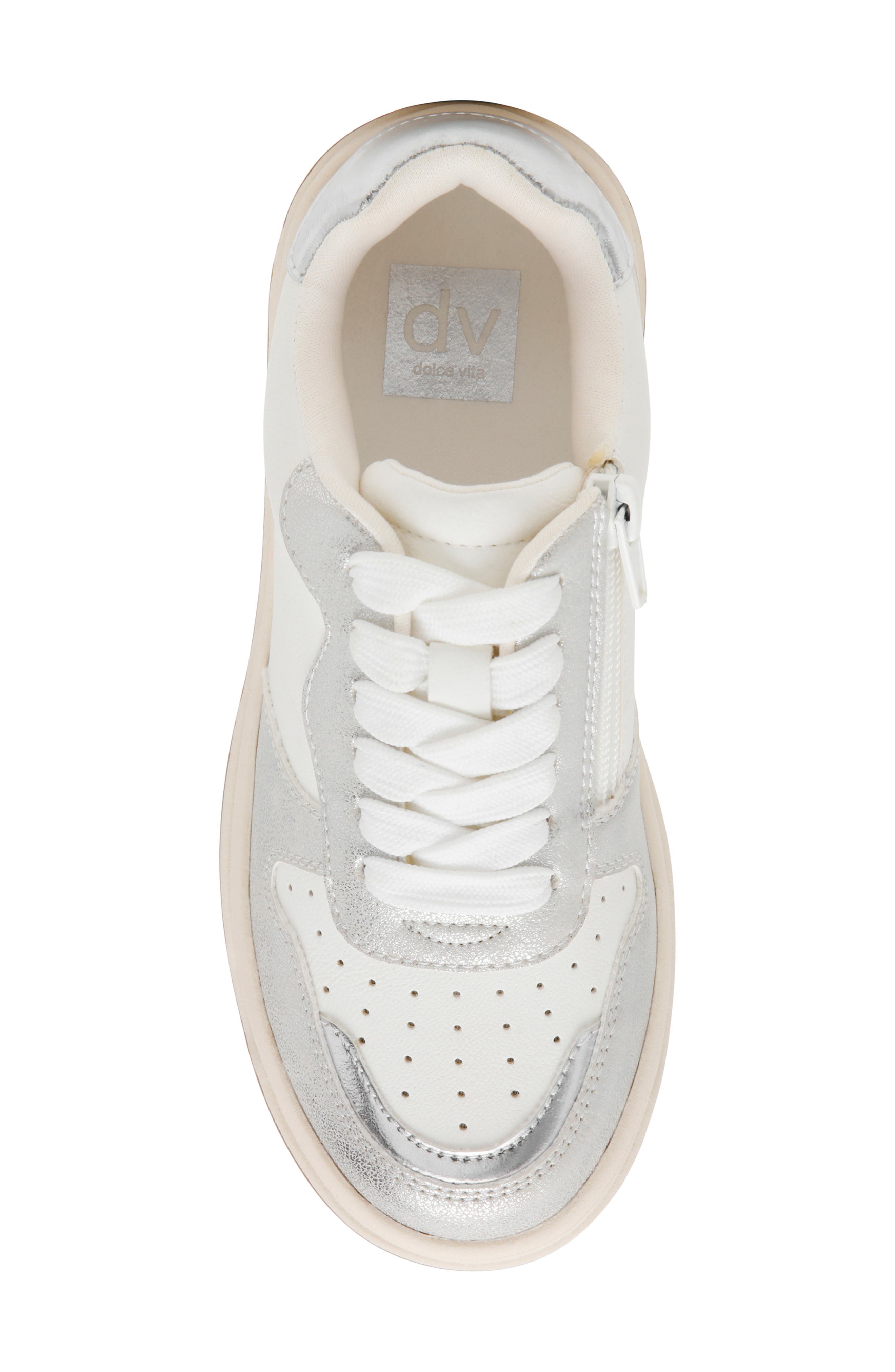 Kids' Pella Sneaker, Alternate, color, SILVER
