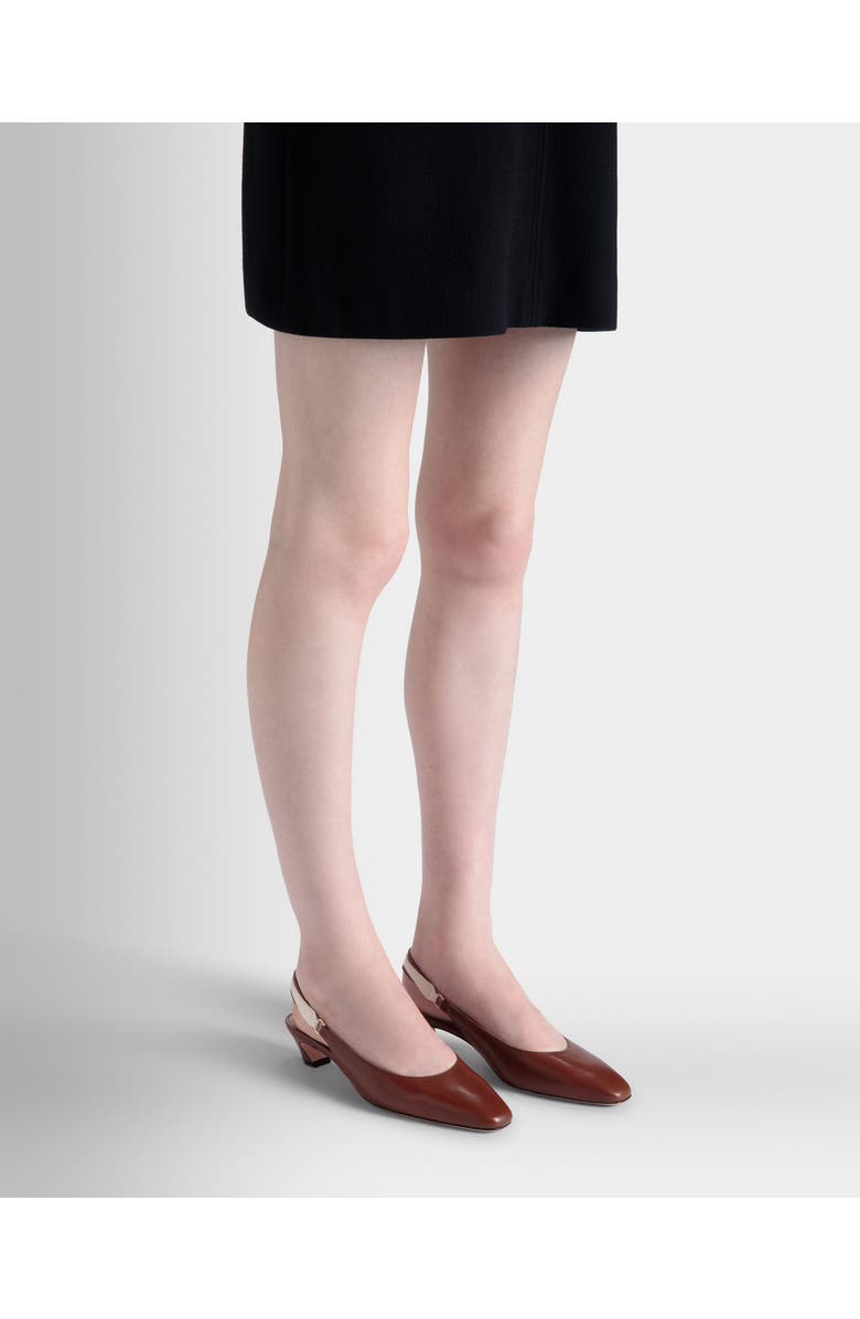 Bally Sylt Slingback Pump In Nappa Leather, Alternate, color, Brown