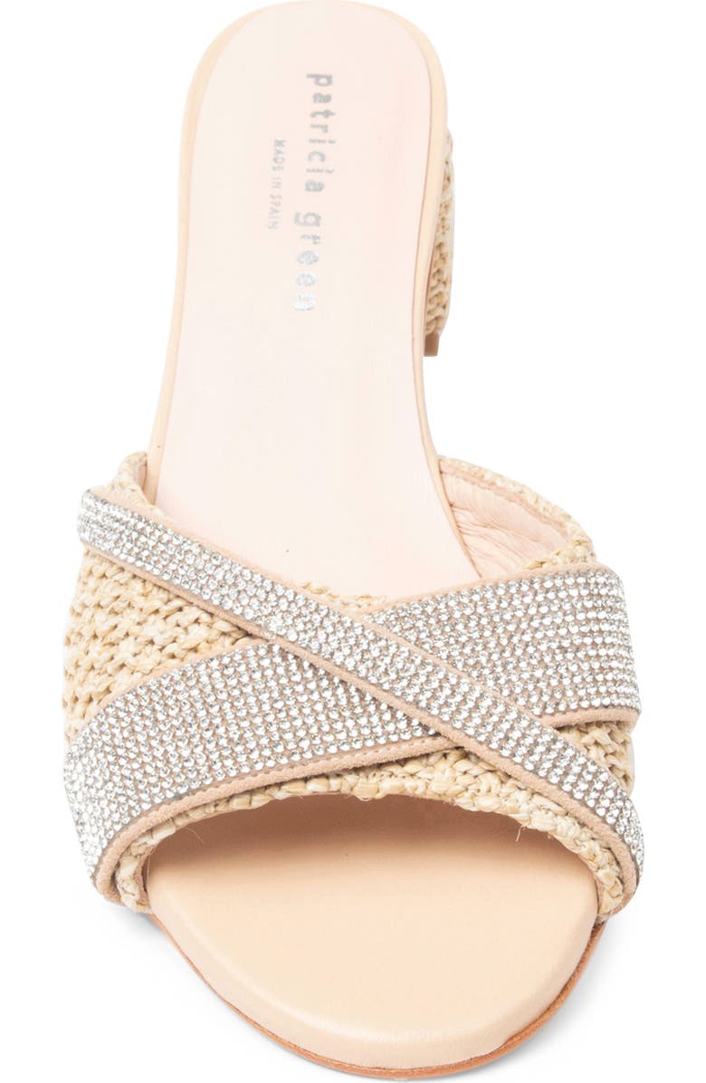 patricia green Milan Crystal Block Heel Slide Sandal, Alternate, color,