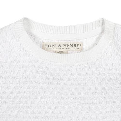 HOPE & HENRY HOPE & HENRY GIRLS' ORGANIC RUFFLE EDGE SWEATER TOP, KIDS