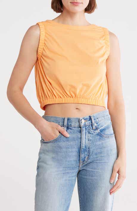 Vigoss Tie Back Ruched Tank Top