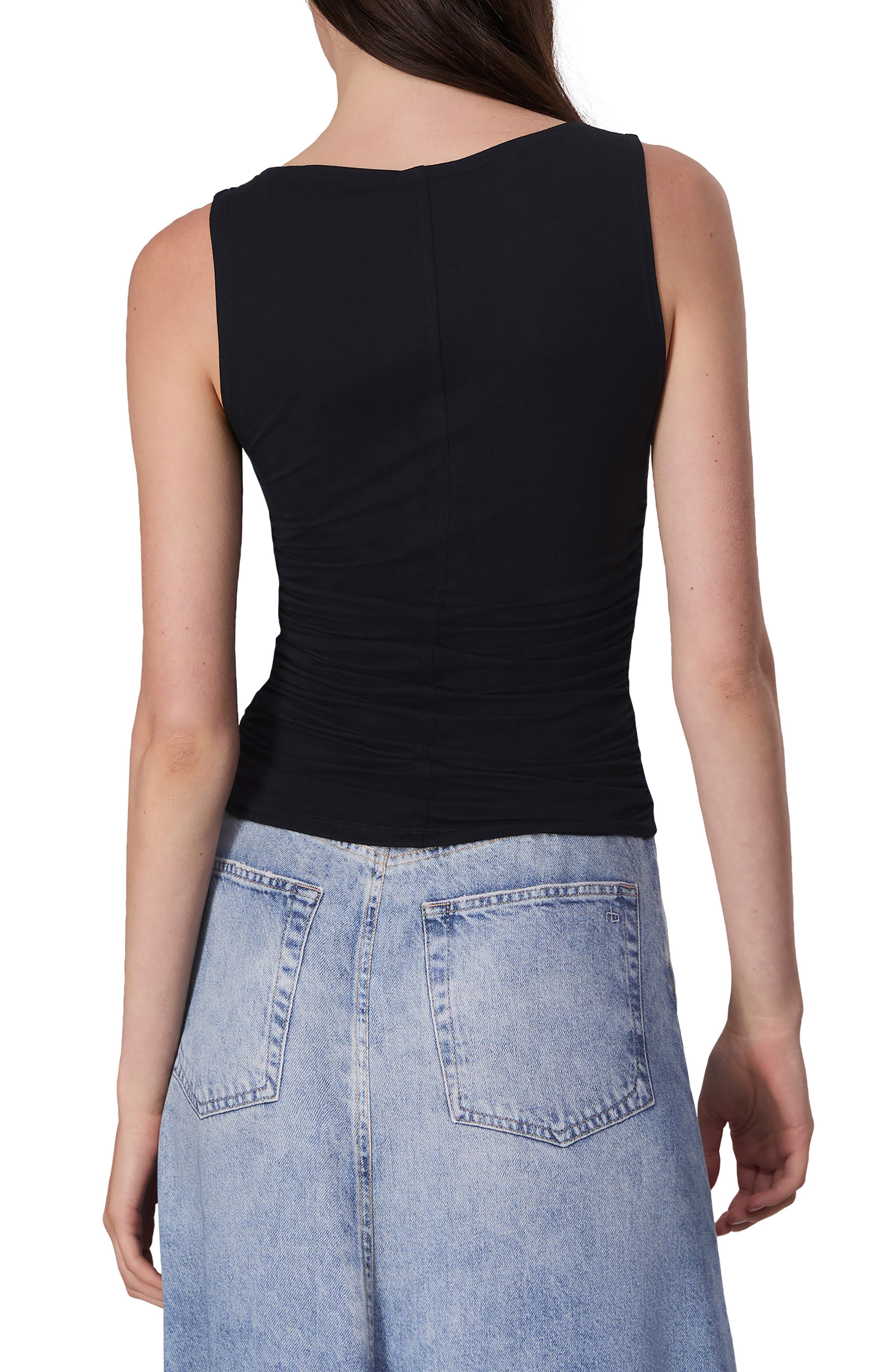 Luca Shirred Tank Top - image 2
