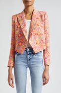 L'AGENCE Lila Floral Jacquard Jacket