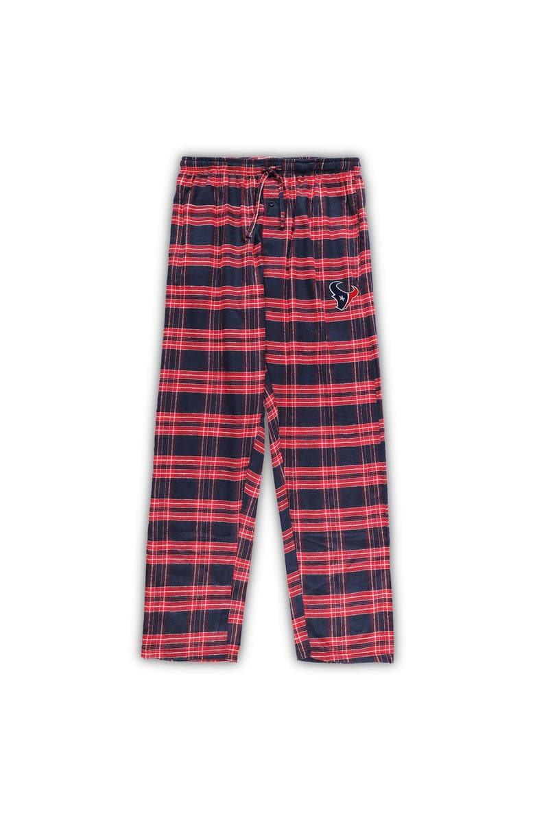 CONCEPTS SPORT Men's Concepts Sport Navy/Red Houston Texans Big & Tall Flannel Sleep Set, Alternate, color, 