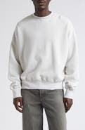 Golden Goose Gender Inclusive Star Oversize Distressed Crewneck Sweatshirt