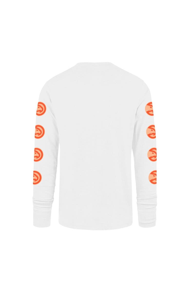 '47 Men's '47 White Atlanta Hawks City Edition Downtown Franklin Long Sleeve T-Shirt, Alternate, color, 