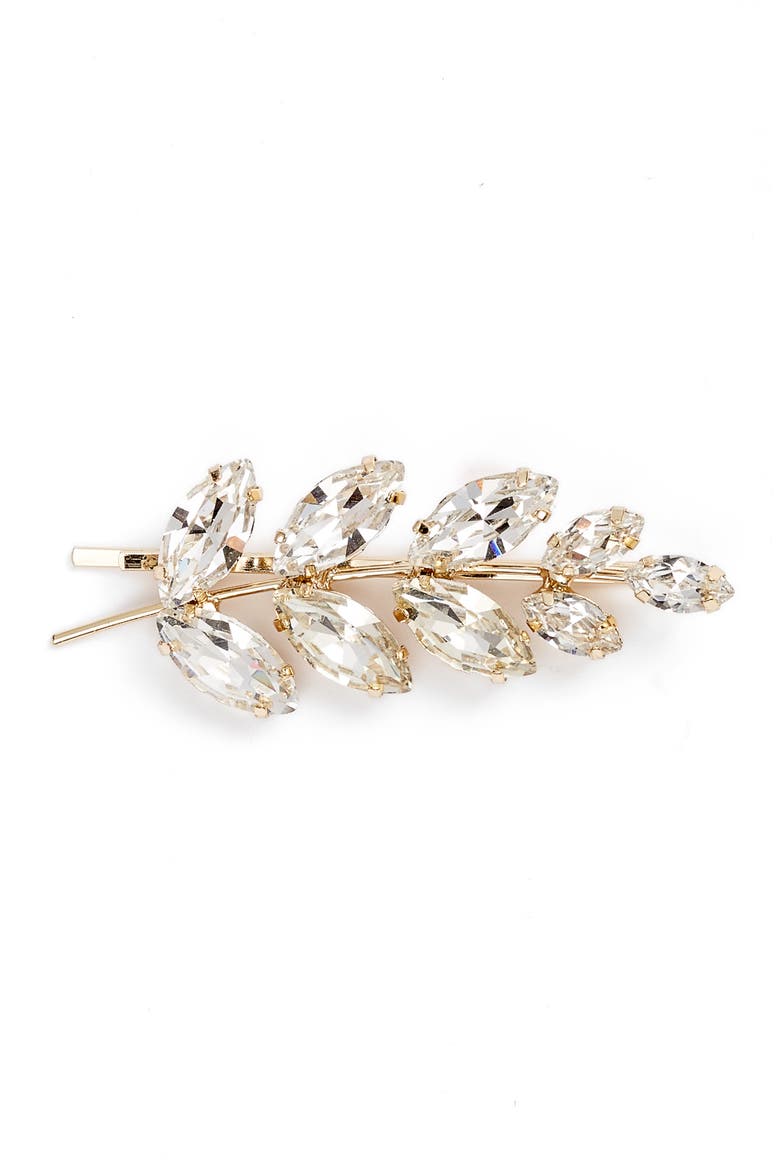 Adele Hair Clip, Main, color, GOLD