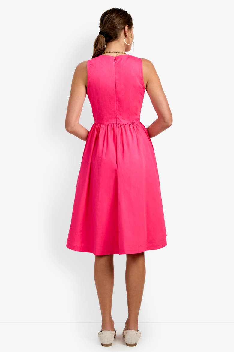 Lombardy Midi Dress, Alternate, color, Magenta Milano