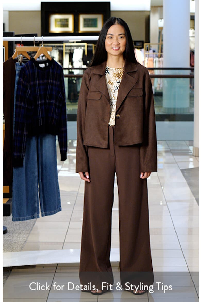 One-Button Faux Suede Jacket video