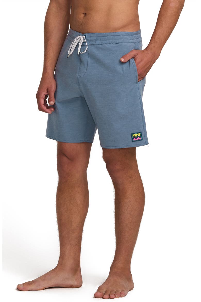 Every Other Day Lo Tide Board Shorts, Alternate, color, BLUE FOG