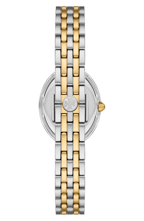 Tory Burch Women's The Oval Two-tone Stainless Steel Bracelet Watch 22mm In Two Tone