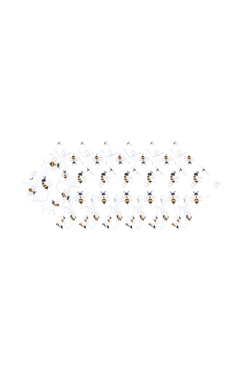 Honey Bee Cloth Napkin, Set of 6, Alternate, color, White