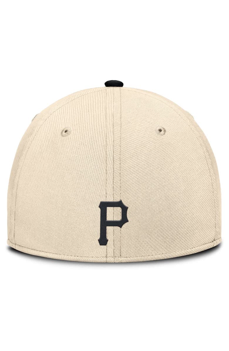 Nike Men's Nike Natural/Black Pittsburgh Pirates Statement Rise Performance Flex Hat, Alternate, color, Natural