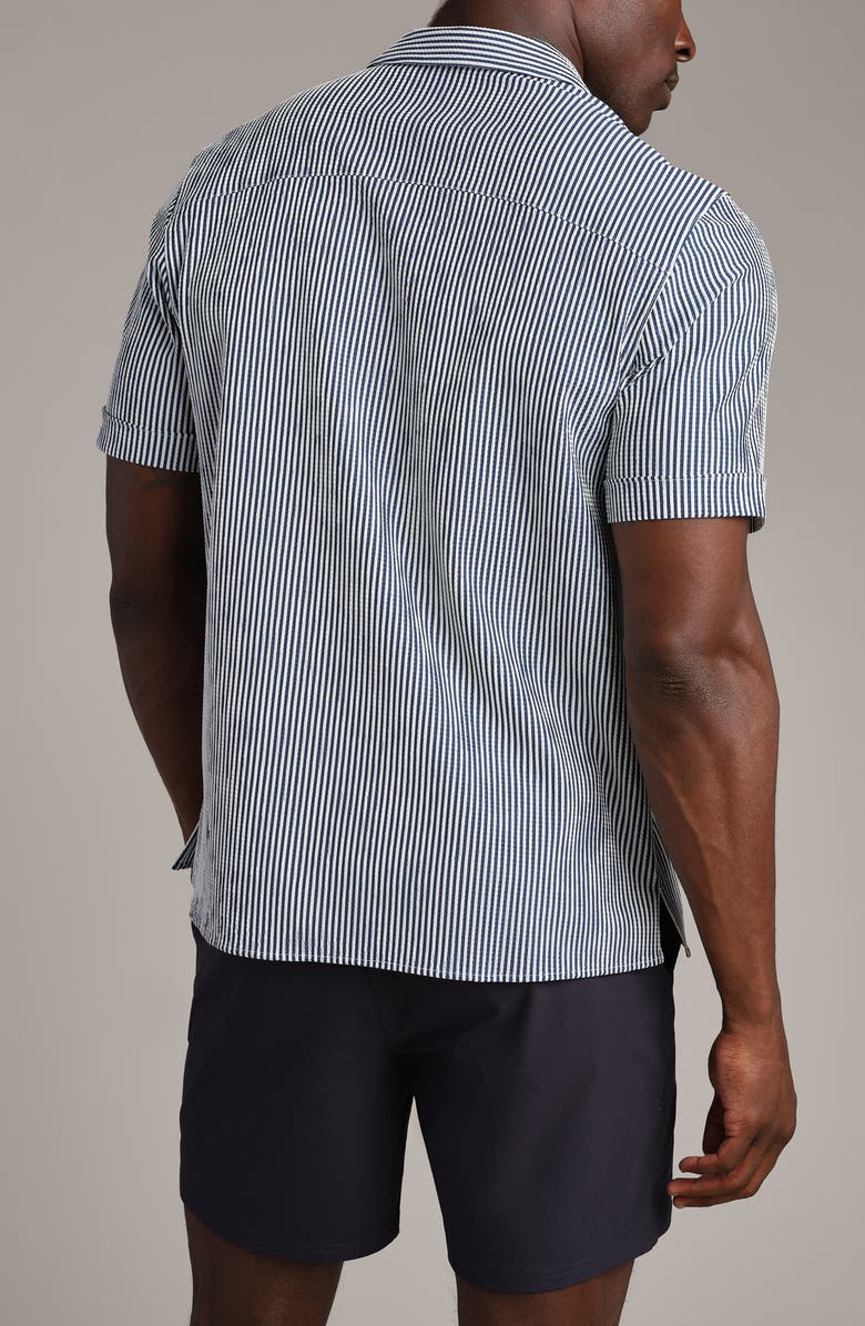 Rhone Commuter Seersucker Camp Shirt, Alternate, color,