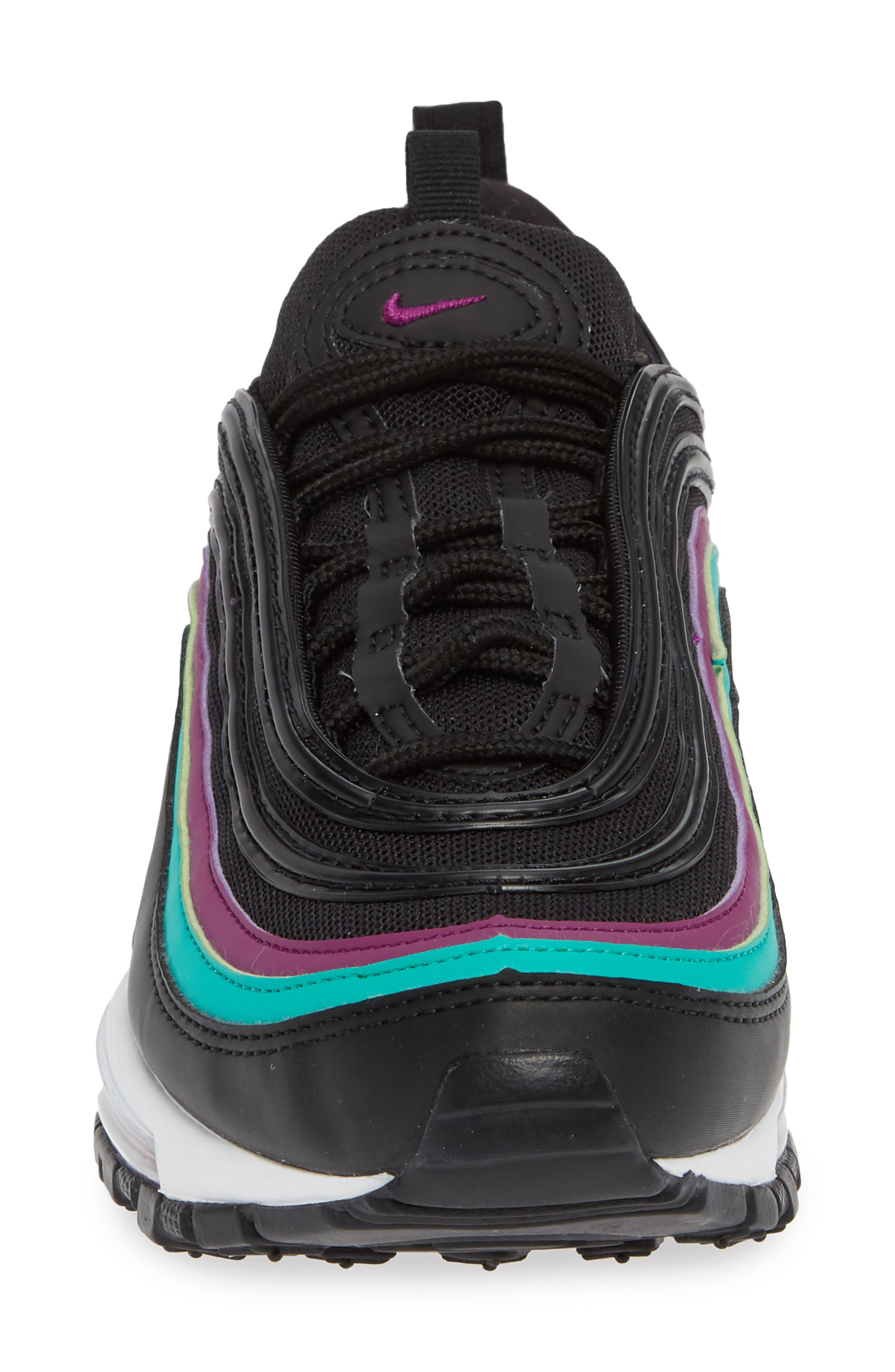 Air Max 97 Sneaker, Alternate, color, BLACK/ GRAPE/ EMERALD/ BLACK