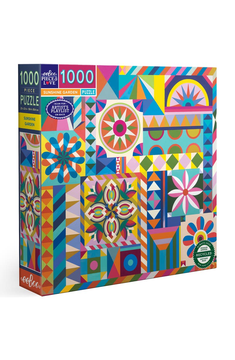 eeBoo Piece and Love Sunshine Garden 1000 Piece Puzzle, Main, color, 