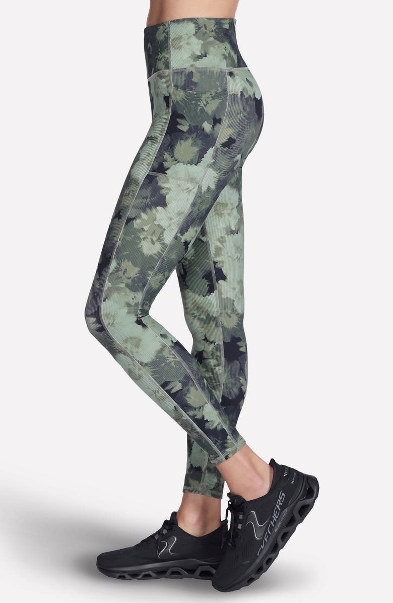 SKECHERS GO FLEX RIB Inbloom Full Length High Waist Pocket Leggings, Alternate, color, 