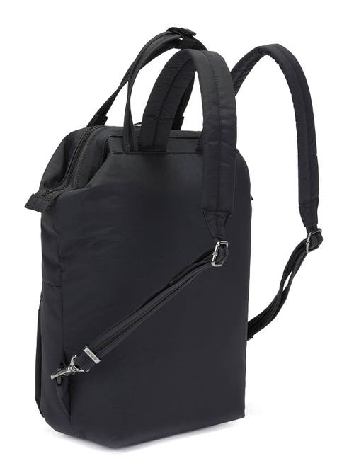 Pacsafe Citysafe Cx Mini Backpack In Econyl Black