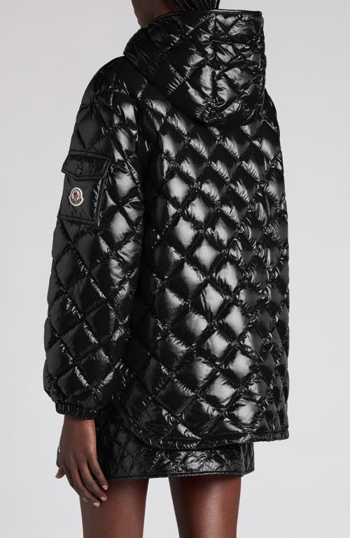 Moncler Diamond Quilted Down Jacket Puffer Jackets Black In Black