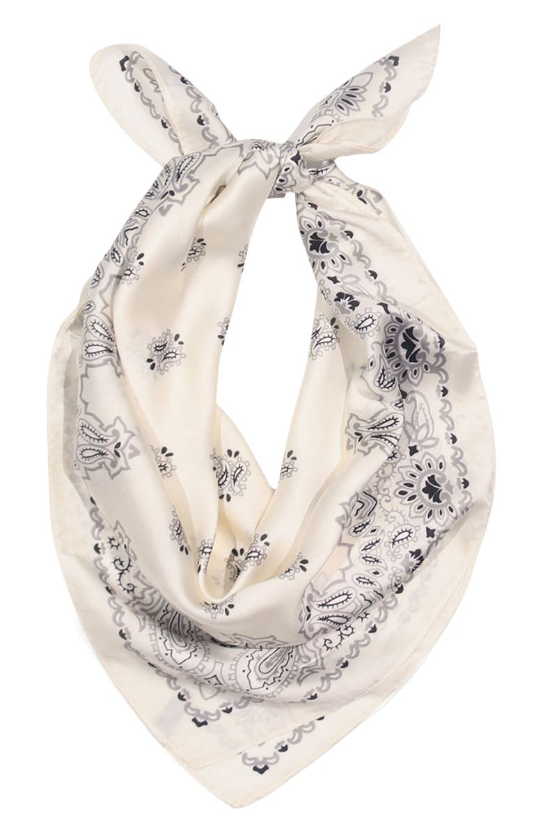 Petit Moments Bandana Print Square Scarf, Alternate, color, 