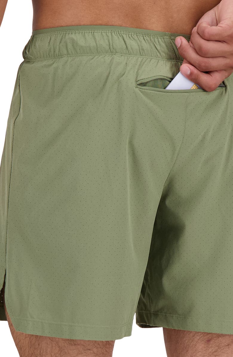 New Balance RC 7-Inch Seamless Running Shorts, Alternate, color, Dark Olivine