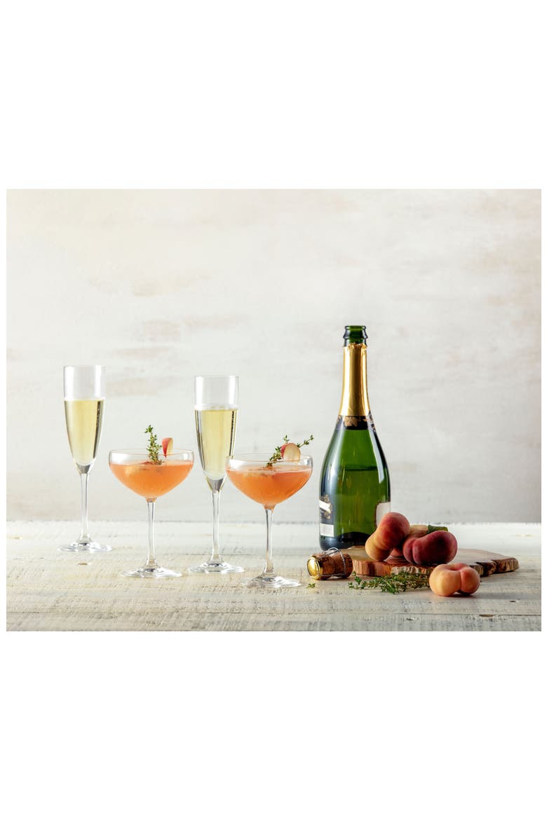 Schott Zwiesel Classico Set of 6 Flute Glasses, Alternate, color, CLEAR