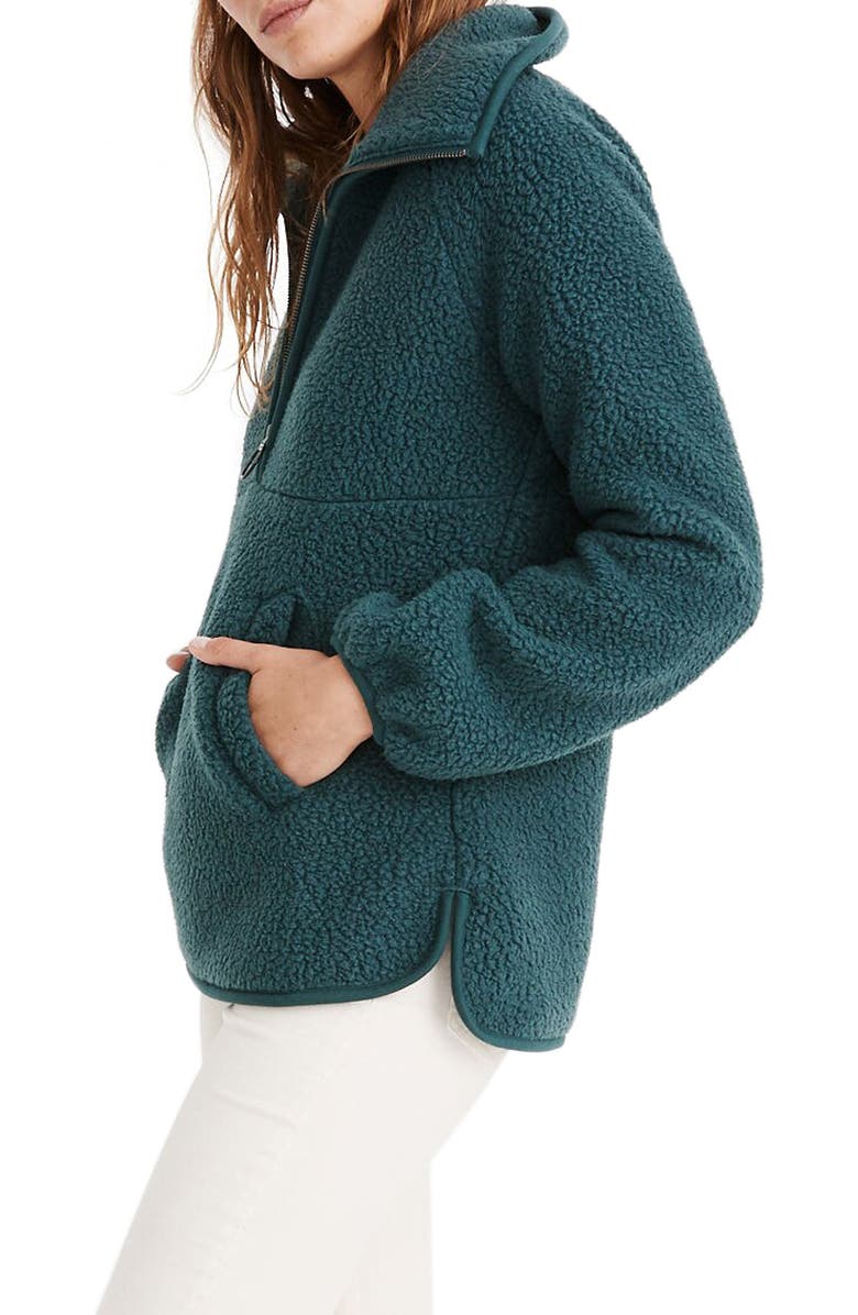 Madewell Recycled Polartec<sup>®</sup> Fleece Pullover Jacket, Alternate, color, 