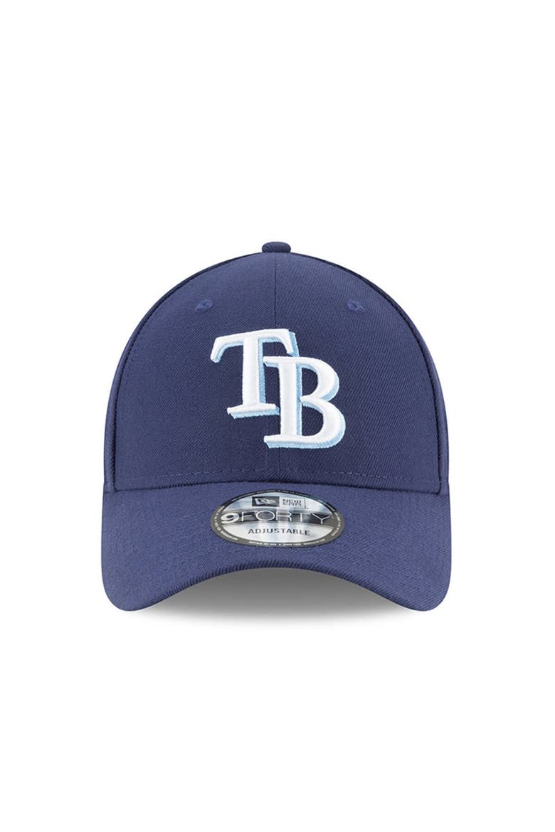Men's New Era Navy Tampa Bay Rays League 9FORTY Adjustable Hat, Alternate, color, Navy
