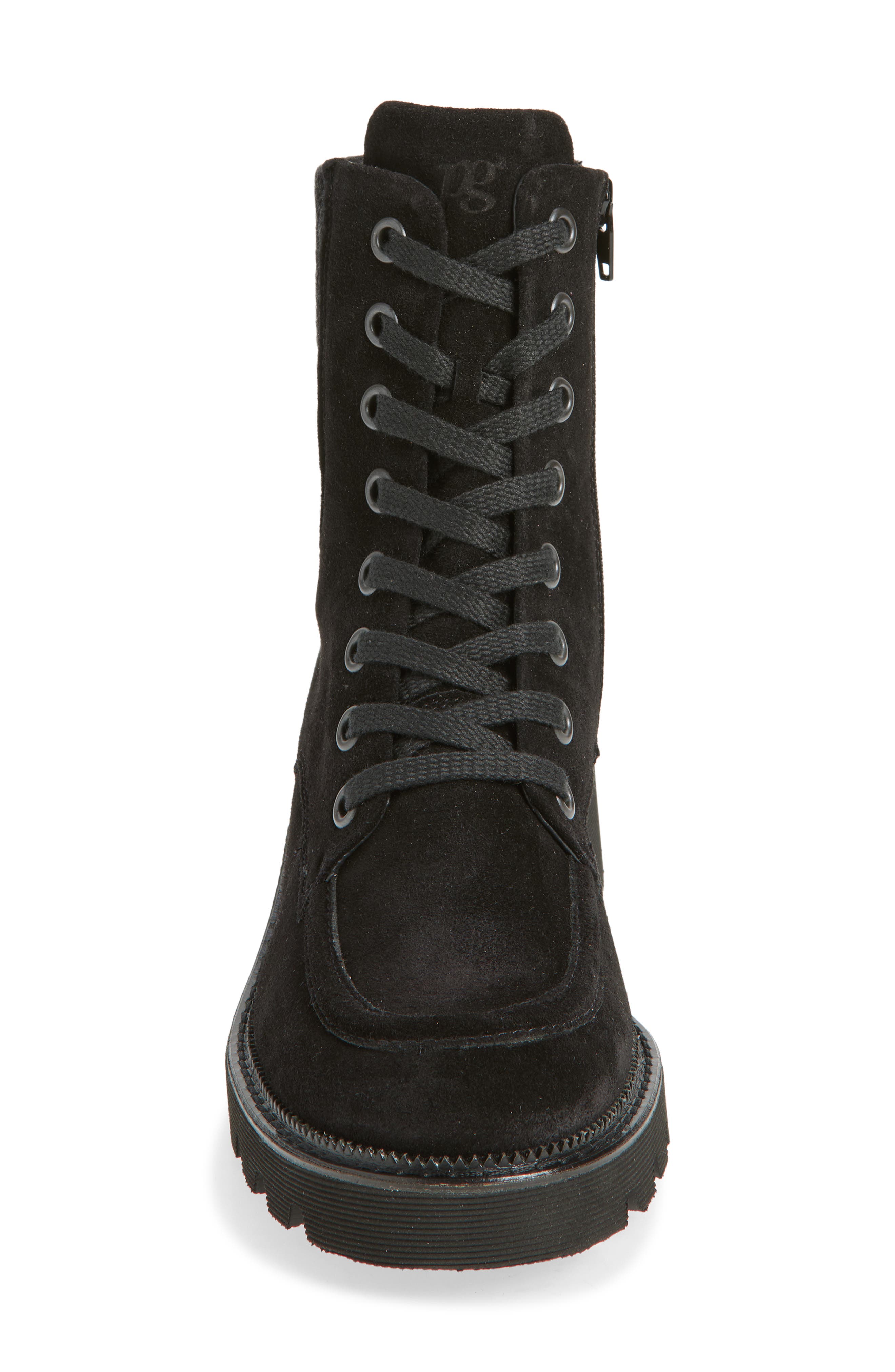Paul Green Cassidy Hiker Boot, Alternate, color, Black Soft Suede