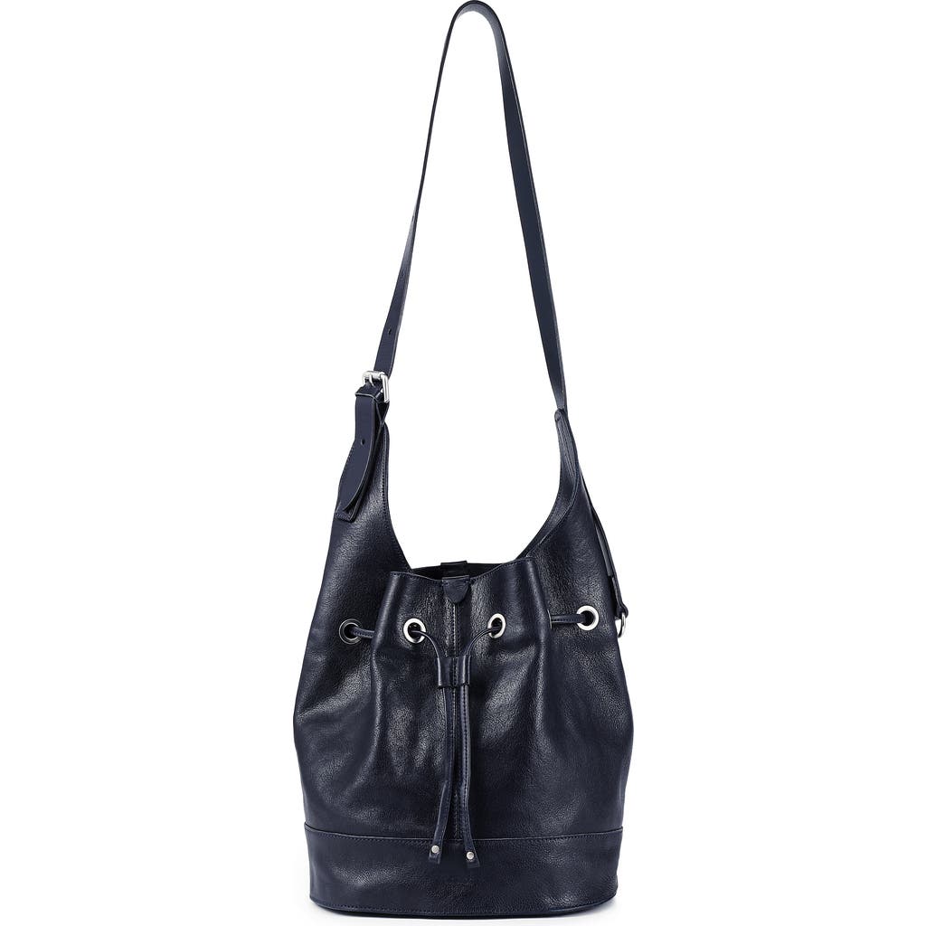 Old Trend Lily Shoulder Bucket Bag In Navy