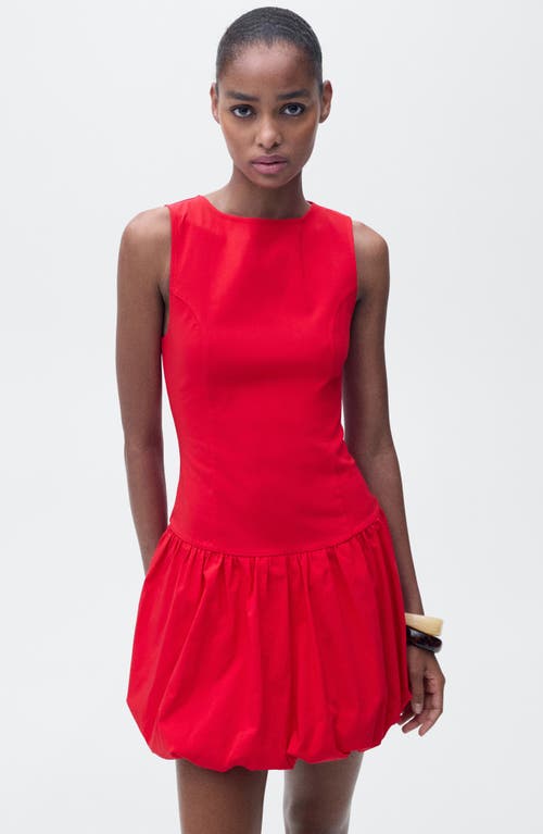 Mango Bubble Hem Minidress