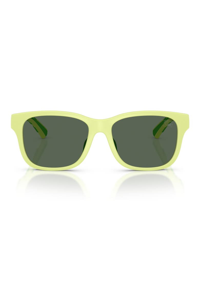 Kids' 50mm Square Sunglasses, Main, color, METTE GREEN / DARK GREEN