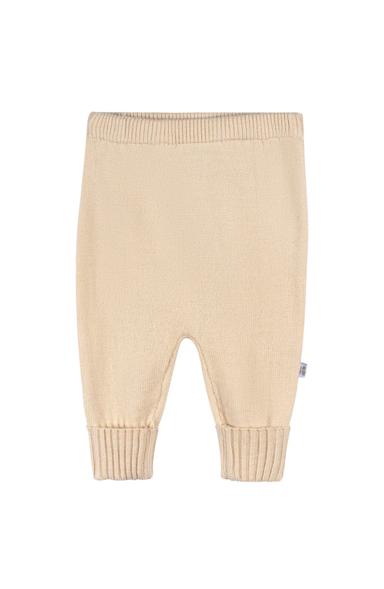 Just Born Cable Knit Sweater 2-Piece Set, Alternate, color, Tan