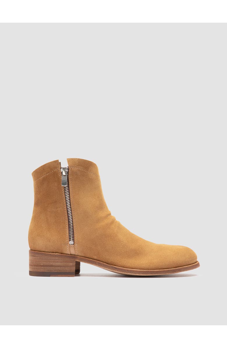 Officine Creative Shantel 004 Suede Zipped Boots, Alternate, color, Camel