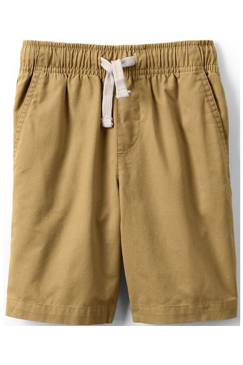 Kids Pull On Chambray Elastic Waist Shorts, Main, color, Gold Yellow