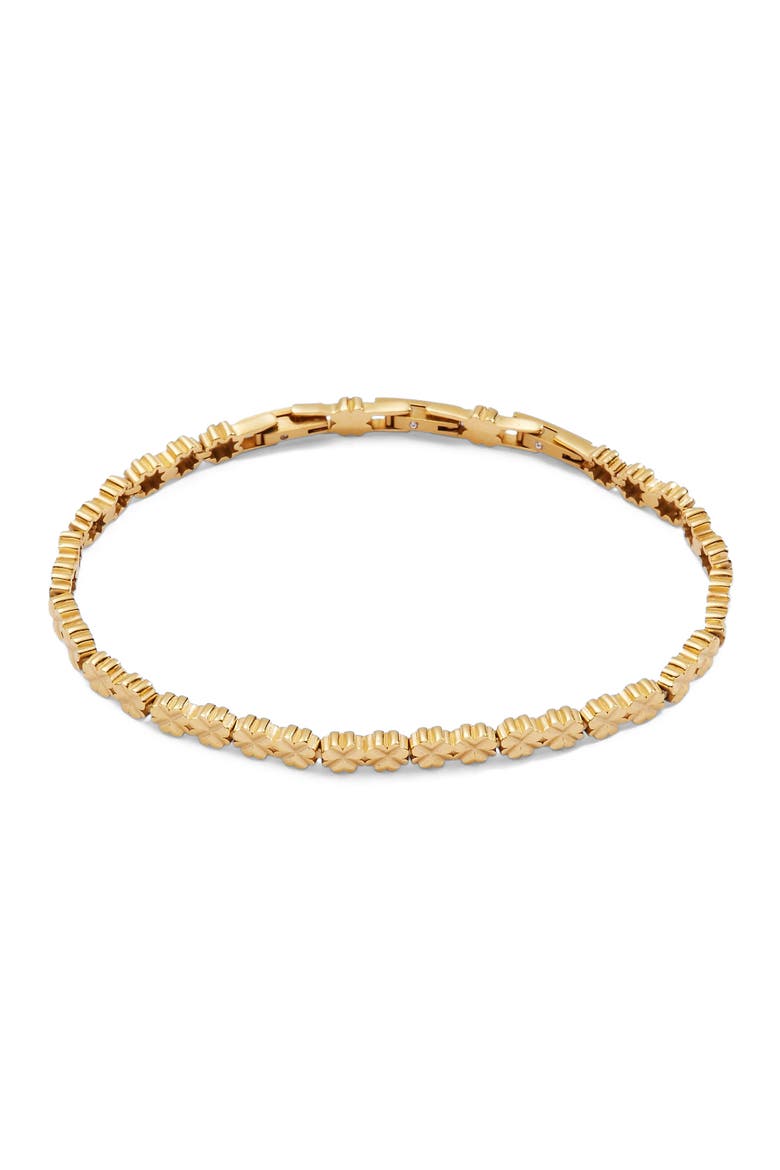 Lucky Clover Tennis Bracelet, Main, color, Gold
