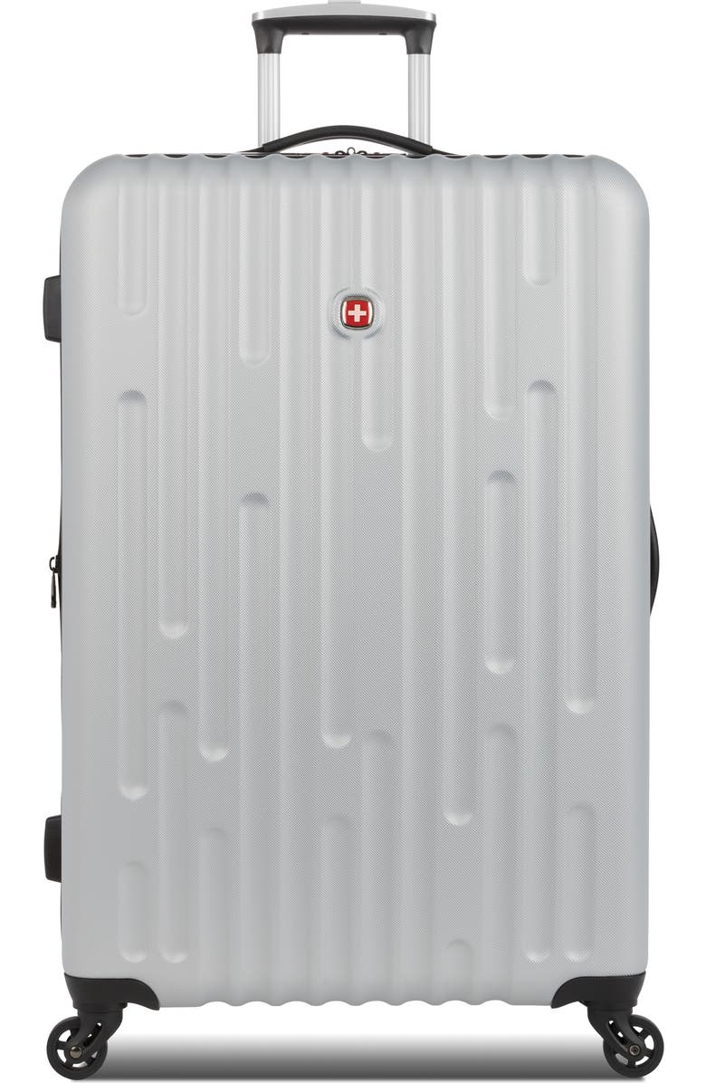 SWISSGEAR 28-Inch Hardside Luggage, Main, color, Silver