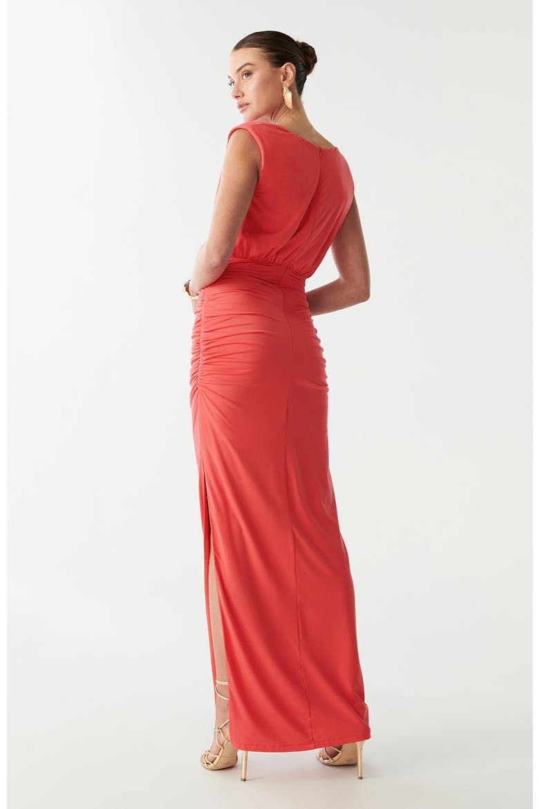 Kaylie Maxi Dress, Alternate, color, Coral