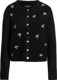 Lucky Brand Floral Embroidered Cardigan