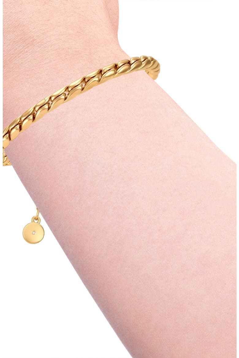 Crystal Bar Chain Bracelet, Alternate, color, GOLD