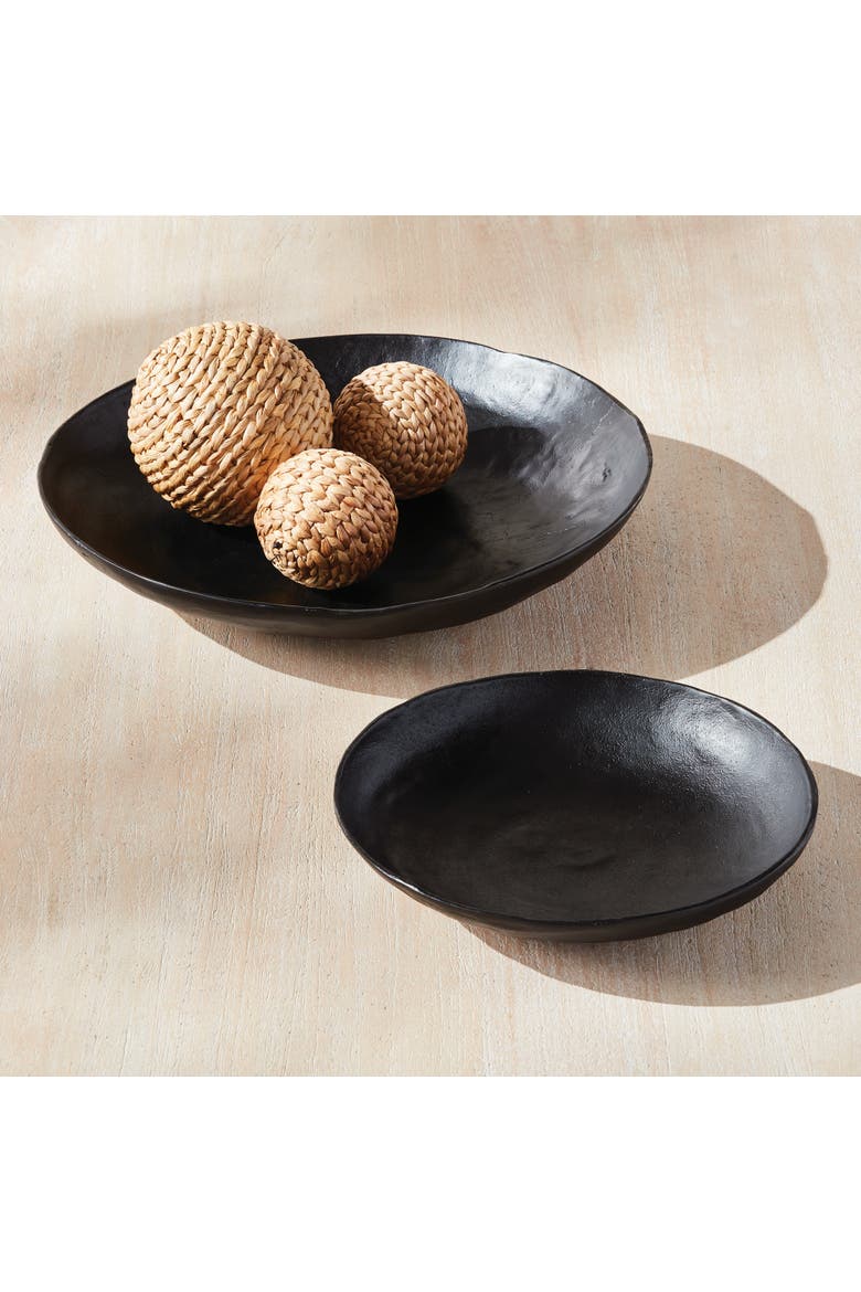 Ashwin Decorative Bowls, Alternate, color, Black