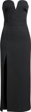 FREEMARKET Sweetheart Neck Strapless Cocktail Dress