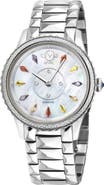 GV2 Siena Swiss Quartz Diamond Embellished Bracelet Watch - 0.02ct, 38mm